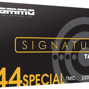 Ammo Inc Signature Pistol Ammunition 44S220TMCA50, 44 S&W Spl, Total Metal Case, 220 gr, 946 fps,(500) Rounds
