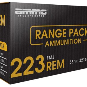 500 Rounds Ammo Inc Signature Rifle Ammunition 223055FMJA200, 223 Remington, Full Metal Jacket, 55 gr, 3201 fps