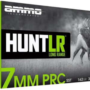 500 Rounds Ammo Inc Hunt Rifle Ammunition 7PRC162SSTA20, 7mm PRC, Super Shock Tip, 162 gr, 3100 fps