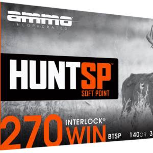 Ammo Inc Hunt Rifle Ammunition 270W140SPA20, 270 Win, Soft Point, 140 gr, 3030 fps, (500) Rounds