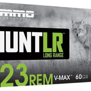 500 Rounds Ammo Inc Hunt Rifle Ammunition 223060VMXA20, 223 Remington, V-Max, 60 gr, 3030 fps