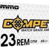 500 Rounds Ammo Inc Compete Rifle Ammunition 223068BTHPA20, 223 Remington, Open Tip Match, 68 gr, 2985 fps