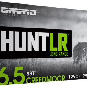 Ammo Inc Hunt Rifle Ammunition 65CM129SSTA20, 6.5 Creedmoor, Super Shock Tip, 129 gr, 2900 fps,(500) Rounds