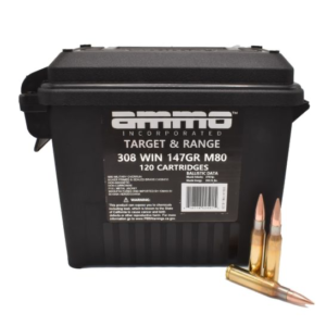 AMMO INC .308 WIN 147GR FMJ AMMO CAN,120RDS - 308147M80-TR120